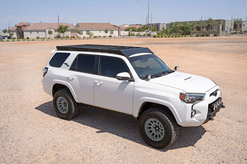 Full vehicle with no gear - Solid Fairing Roof Rack for the 2010-2024 Toyota 4Runner