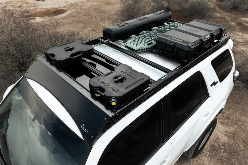 Solid Fairing Roof Rack for the 2010-2024 Toyota 4Runner with gear