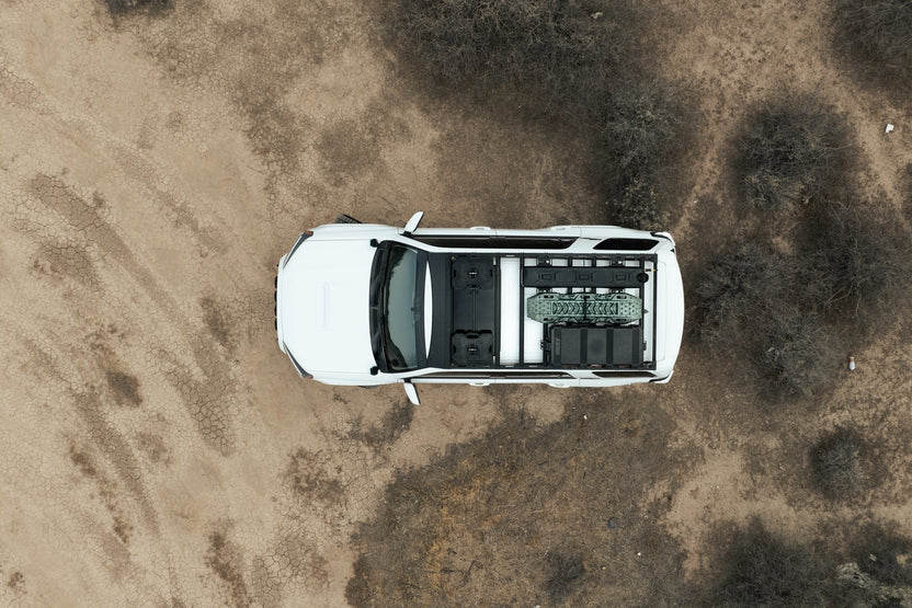 Solid Fairing Roof Rack for the 2010-2024 Toyota 4Runner Birds eye view