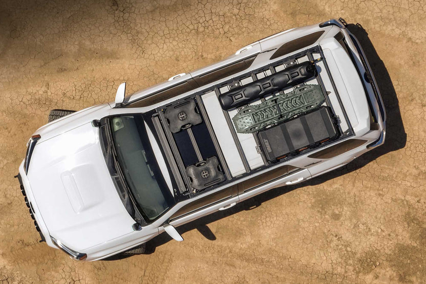 Roof Rack with Light Pocket for the 2010-2024 Toyota 4Runner, top down view