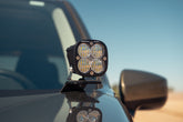 Front angle of our low-profile Ditch Light Brackets for the 2019-2024 Subaru Forester