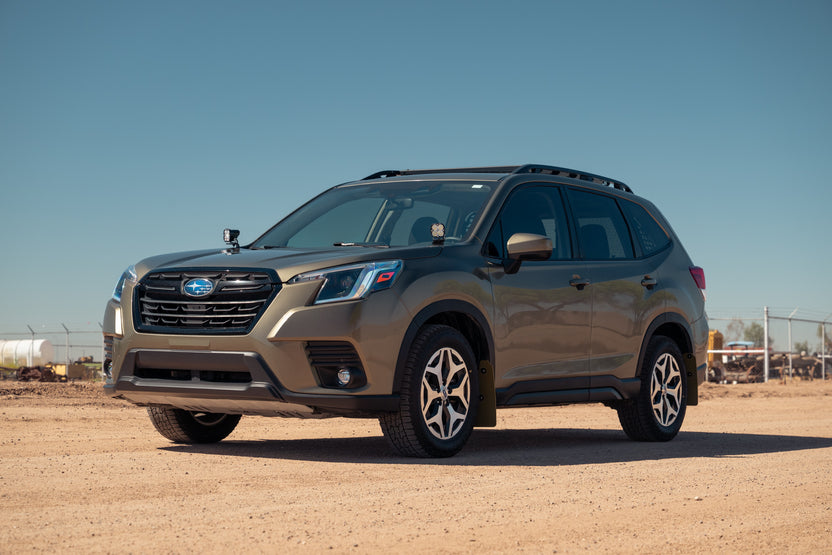 Ditch Light Brackets for the 2019-2024 Subaru Forester, full vehicle shot