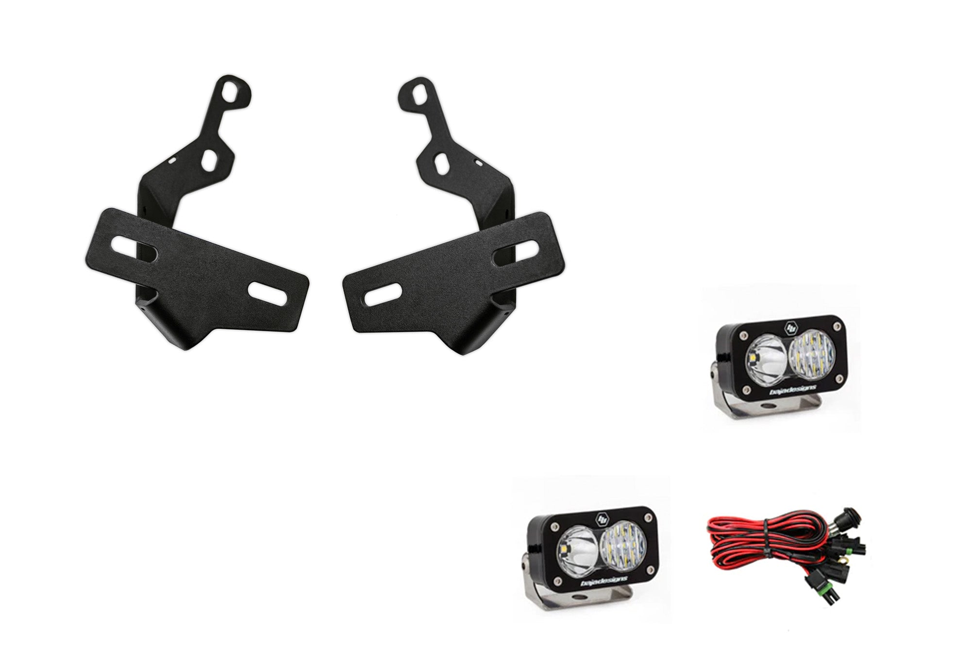 3rd Gen Tundra Dual Ditch Light Brackets | Baja S2 Pro Driving/Combo Pair Bundle