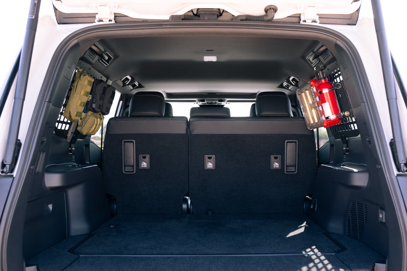 2024 Toyota Land Cruiser Rear Window Molle Storage Panels Installed