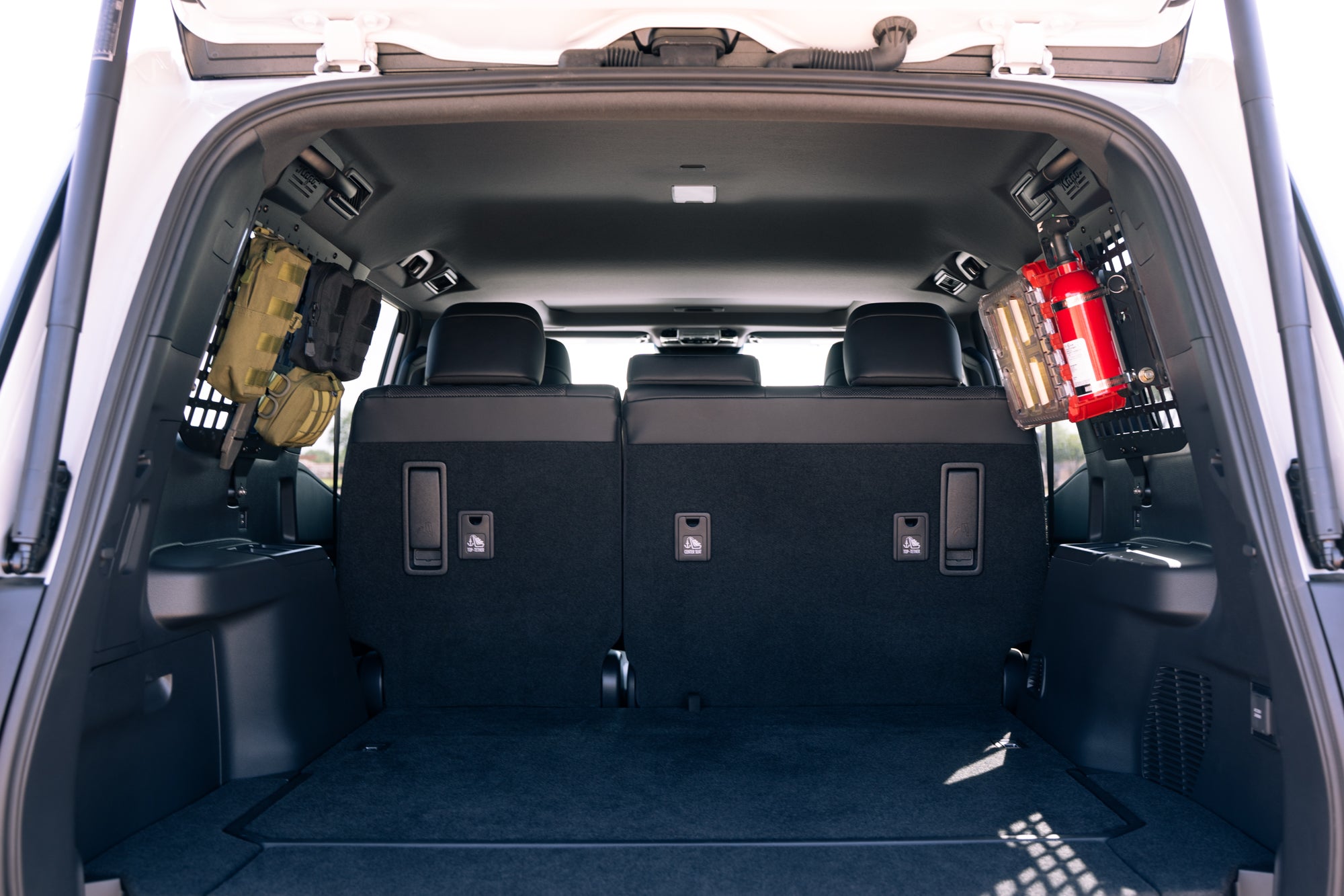 2024 Toyota Land Cruiser Rear Window Molle Storage Panels Installed