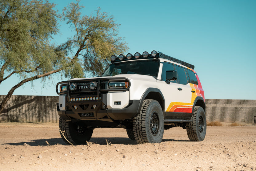 2024-2025 Land Cruiser & Lexus GX 550 Roof Rack RIGID Round Light Mount