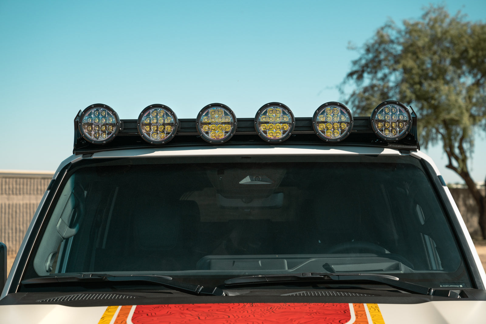 2024-2025 Land Cruiser & Lexus GX 550 Roof Rack RIGID Round Light Mount