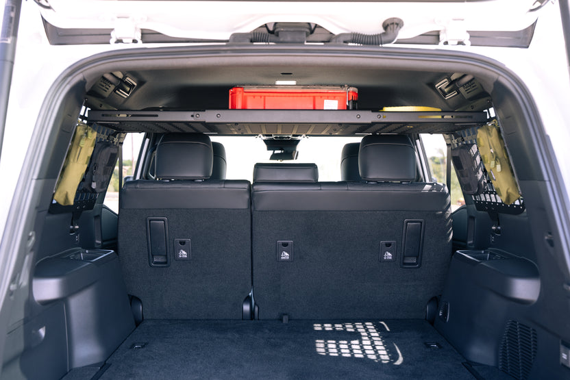 Molle Panel Storage Shelf for the 2024 Toyota Land Cruiser with gear