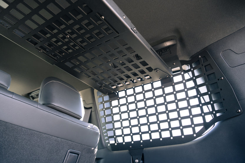 Molle Panel Storage Shelf for the 2024 Toyota Land Cruiser driver side