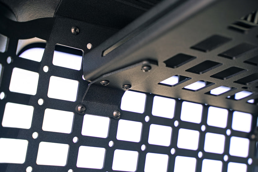 Molle Panel Storage Shelf for the 2024 Toyota Land Cruiser in lowest position