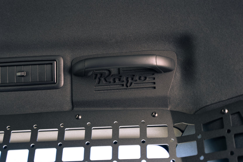 Molle bags on the 2024 Toyota Land Cruiser Rear Window Molle Storage Panels