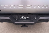 License Plate light and Trailer Plugs on the Rago Rear Bumper for the 4th Gen Toyota Tacoma