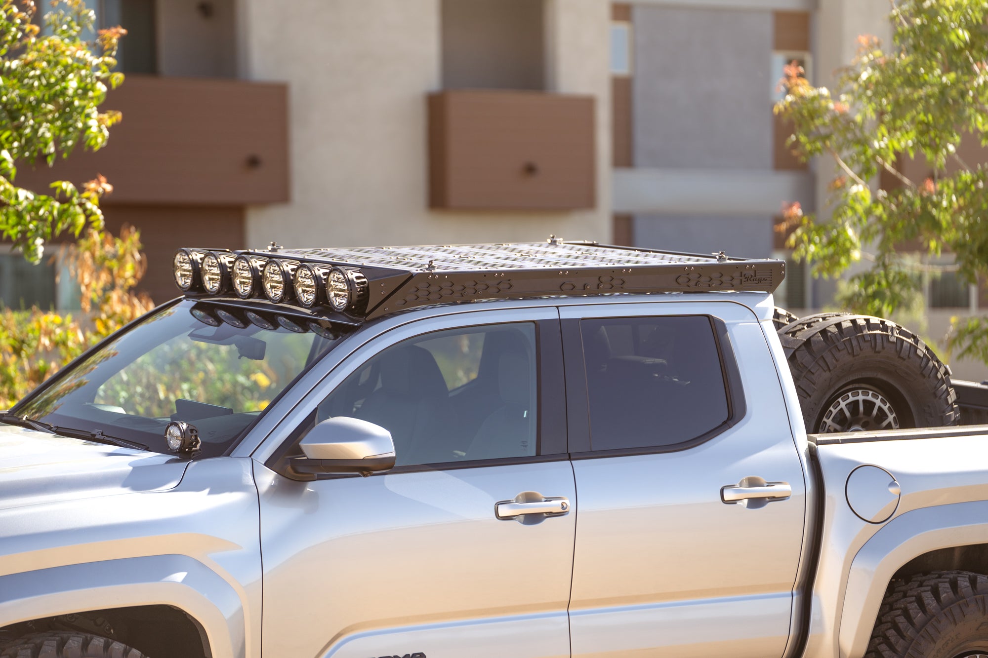 Toyota Rook Rack 4th Gen Toyota Tacoma Roof Rack | Optional Round Lights