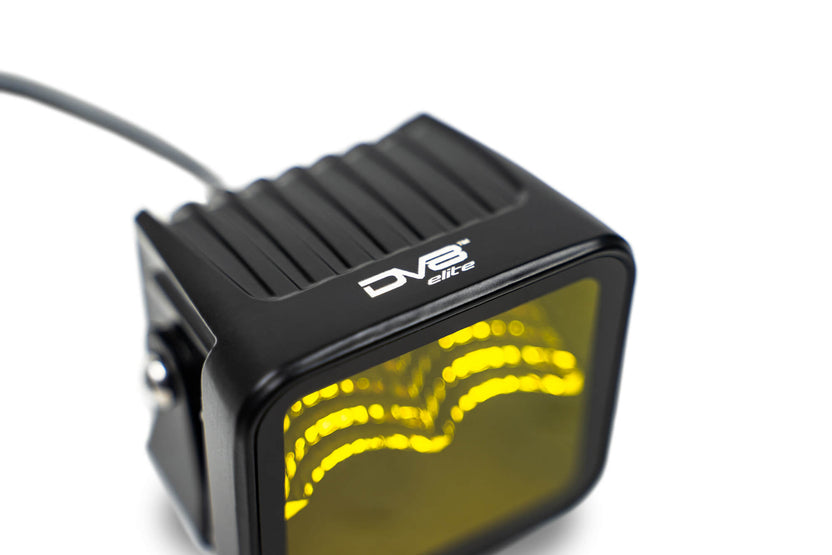DV8 Offroad 3” LED Amber Pod Light, Elite Series