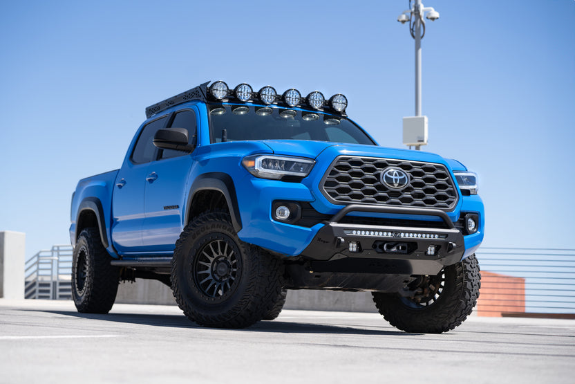 2016-2023 Toyota Tacoma Center Mount Winch Front Bumper w/ Top Hoop