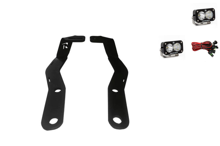 2016-2023 3rd Gen Toyota Tacoma Ditch Light Brackets | Baja S2 Pro Driving/Combo Bundle