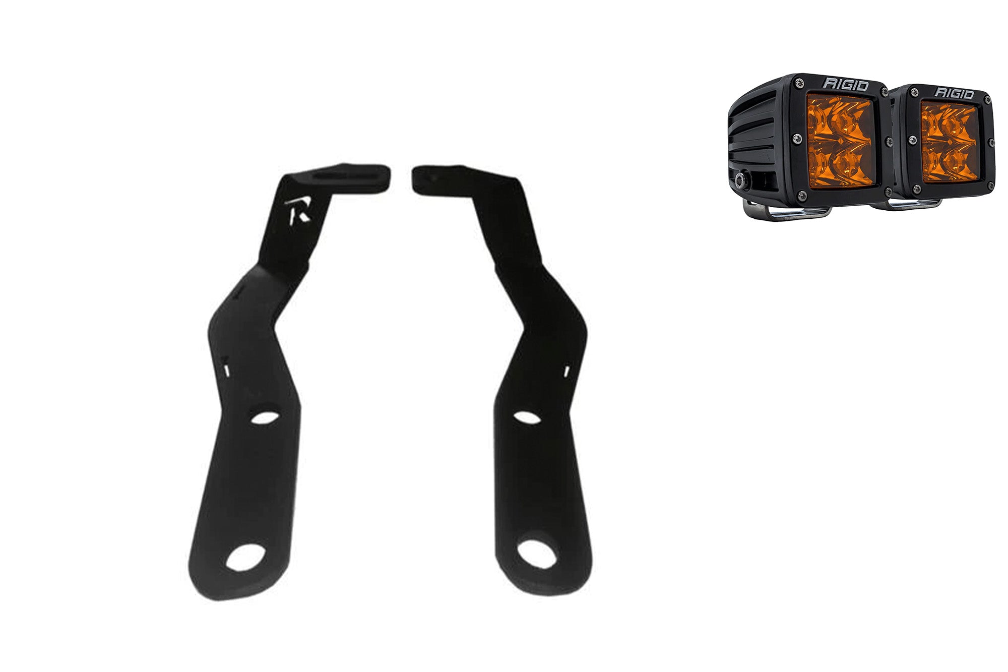 2016-2023 3rd Gen Toyota Tacoma Ditch Light Brackets | Rigid Amber D-Series Bundle