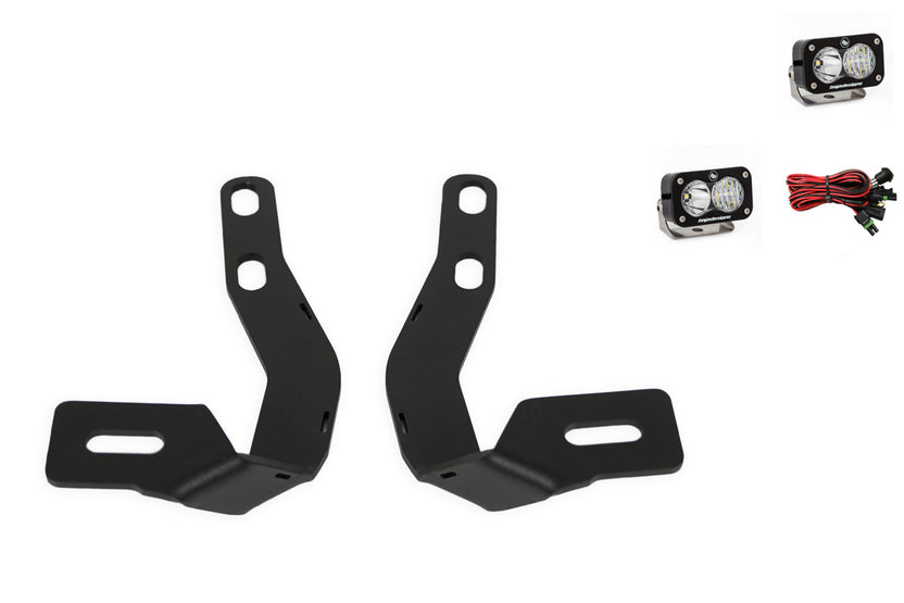 2016-2023 3rd Gen Toyota Tacoma Low Pro Ditch Light Brackets | Baja S2 Pro Driving/Combo Bundle