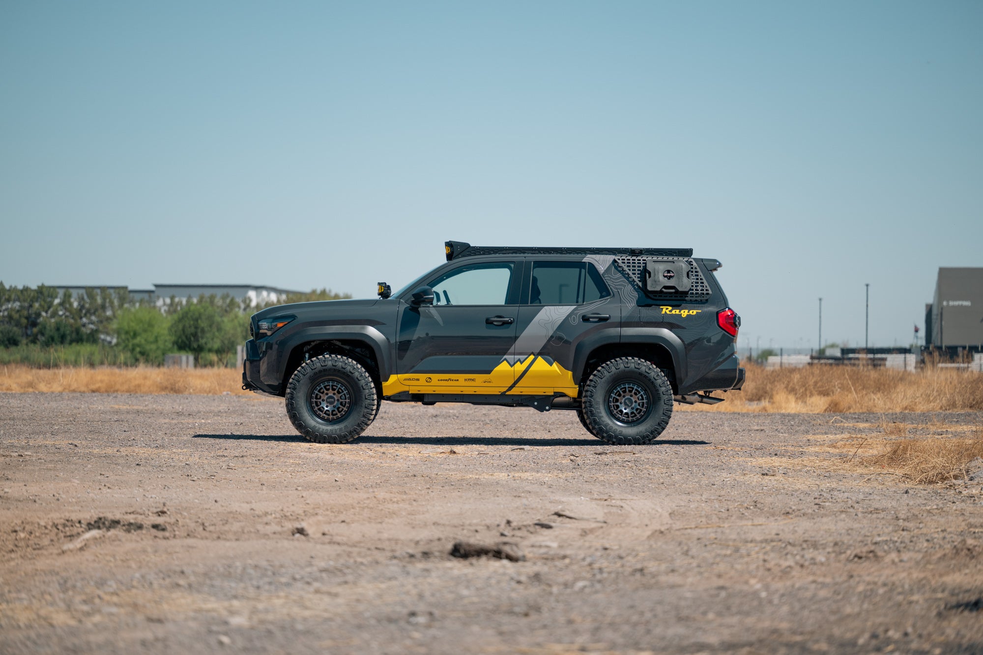 A 6th Gen 4Runner off-road equipped with Rago's overland solutions.