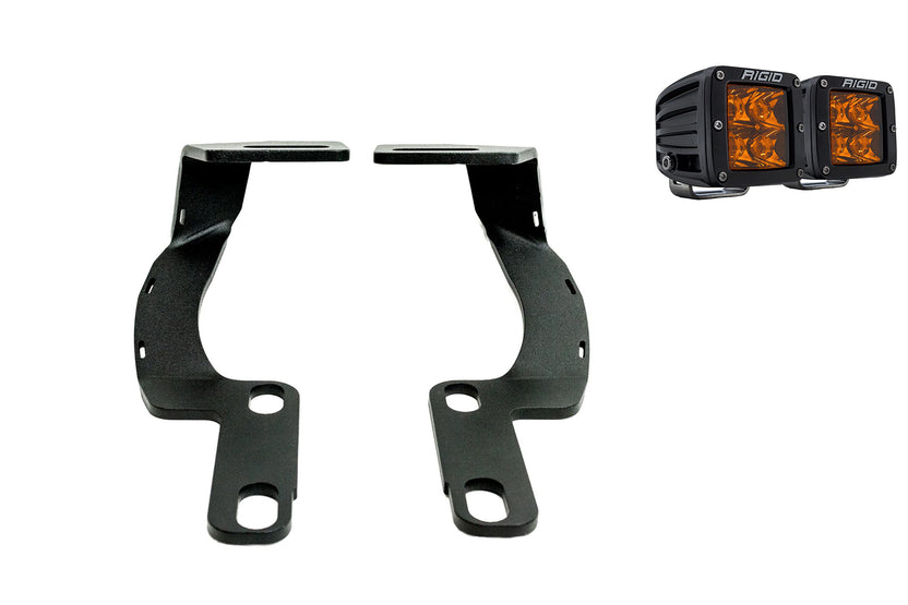 2002–2009 4th Gen 4Runner Ditch Light Brackets | Rigid Amber D-Series Bundle