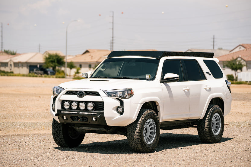 Front View of the Center Mount Winch Front Bumper for the 5th Gen Toyota 4Runner