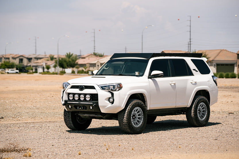 Center Mount Winch Front Bumper for the 5th Gen Toyota 4Runner, Installed