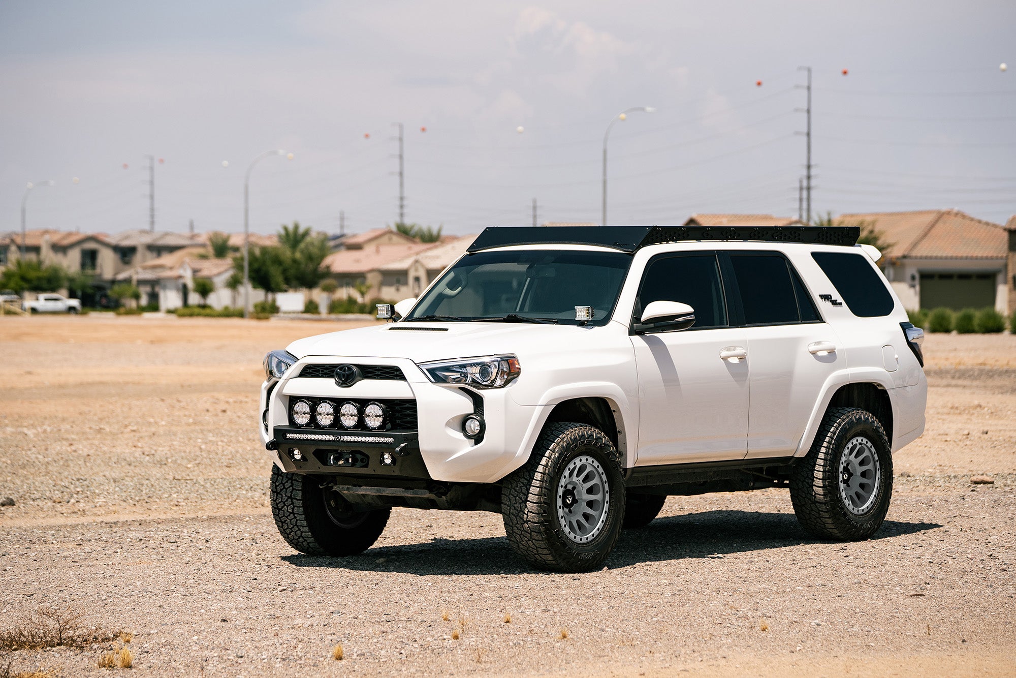 For 4Runner 2010-2020 Black Steel Front Bumper w/ Winch Plate&LED For 4Runner 2010-2020 Black Steel Front Bumper w/ Winch Plate&LED