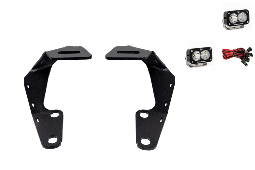 2010-2023 5th Gen Toyota 4Runner Low Profile Ditch Light Brackets | Baja S2 Pro Driving/Combo Bundle