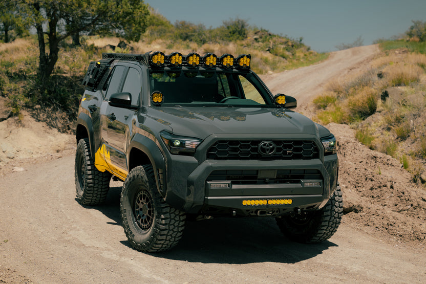 Toyota Rago Roof Rack Baja Designs LP6 Round Light Mount