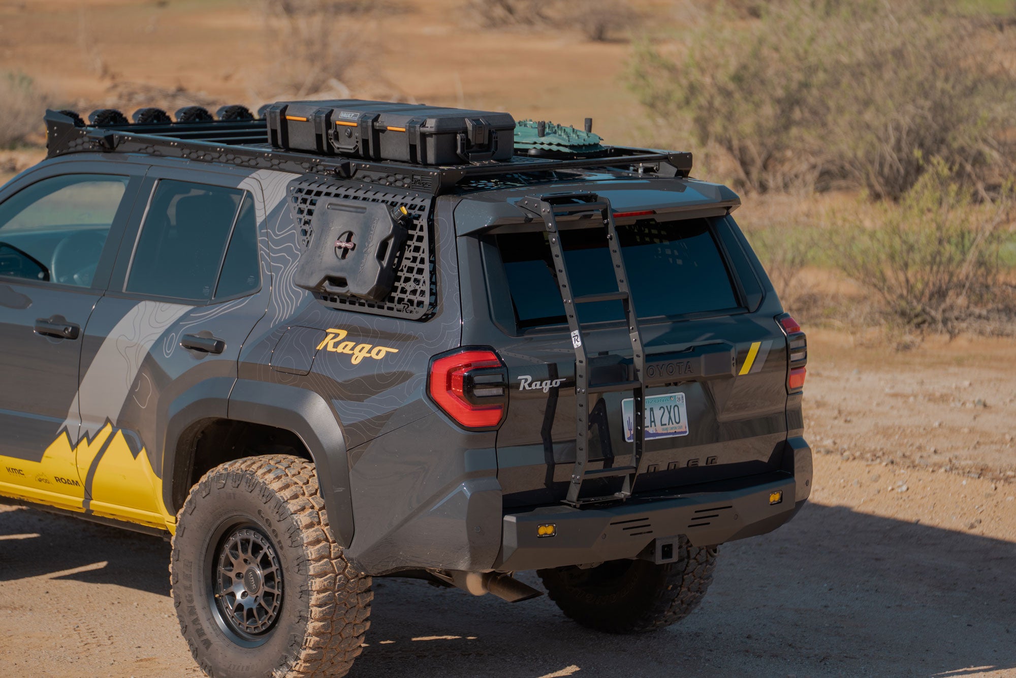 98 4runner Rear Ladder 2025+ 4Runner Rear Hatch Ladder for Overland Setups