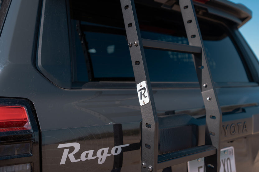 Rear Hatch Ladder on the 6th Gen 4Runner with accessory mounting points
