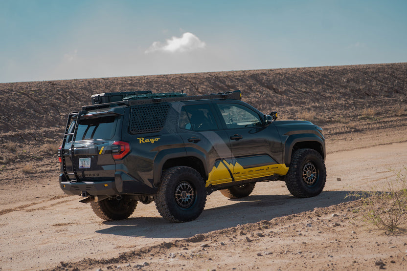 Rear Hatch Ladder on the 6th Gen 4Runner corner angle