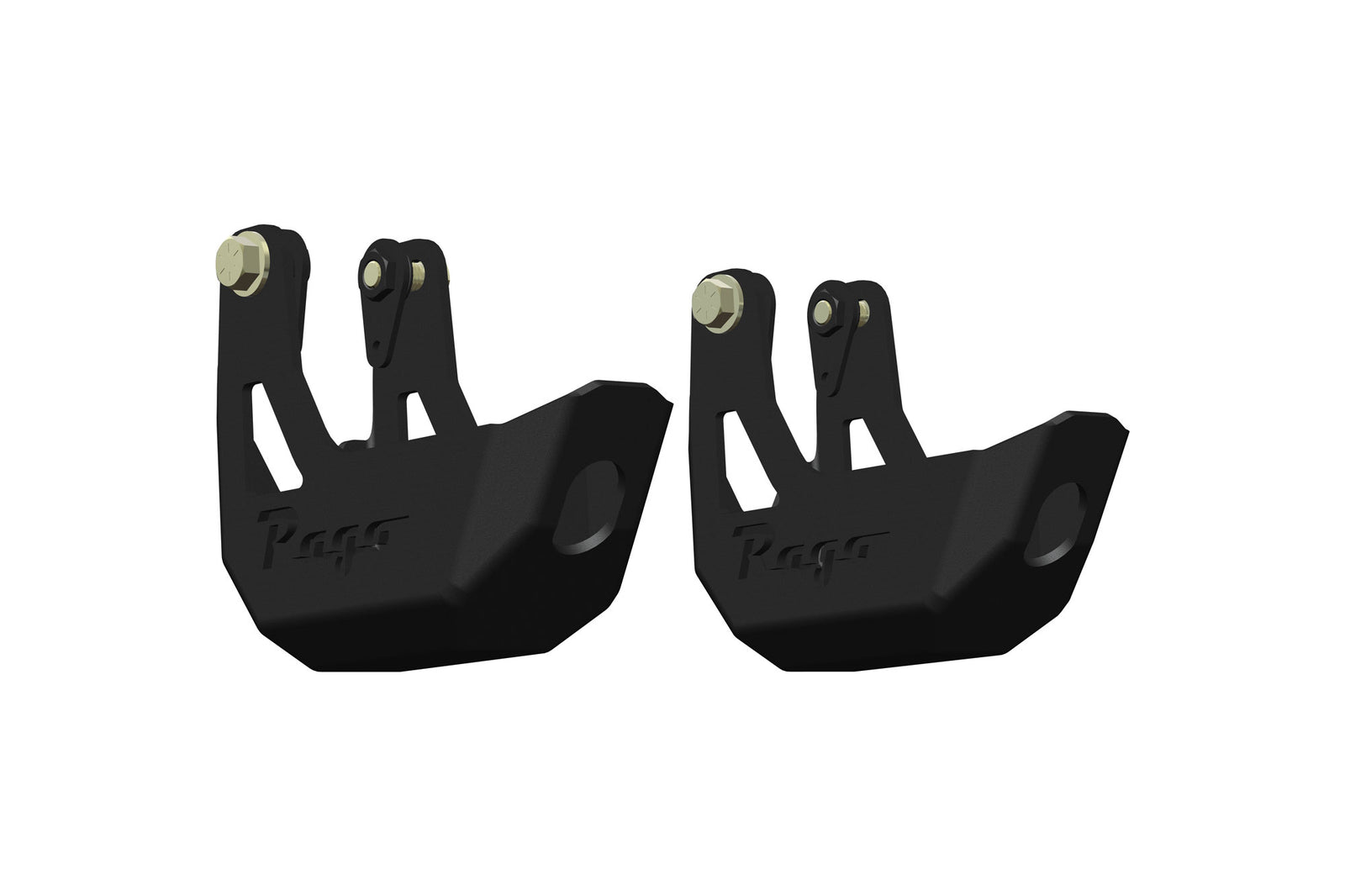 Rago's 6th Gen 4Runner Rear Shock Guards off-truck.