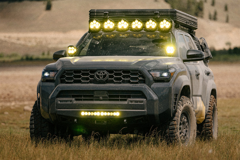 Toyota Rago Roof Rack Baja Designs LP6 Round Light Mount