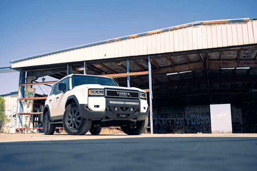 Center Mount Winch Front Bumper for the 2024 Toyota Land Cruiser lighting options