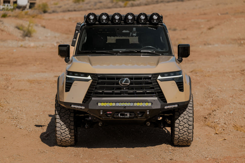 Toyota Rago Roof Rack Baja Designs LP6 Round Light Mount