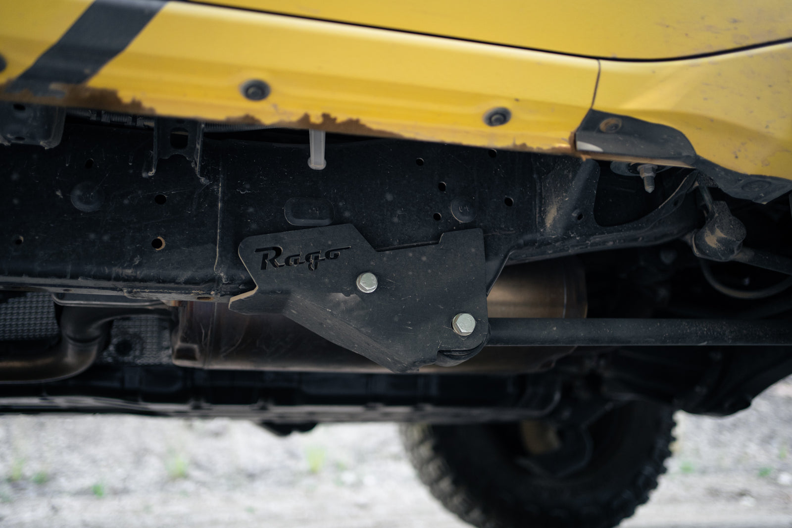 Rago's 6th Gen 4Runner Trailing Arm Skid Plates off-truck.