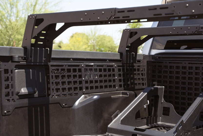 Mounting to bed rail with Universal Truck Bed Rack Cargo Rails