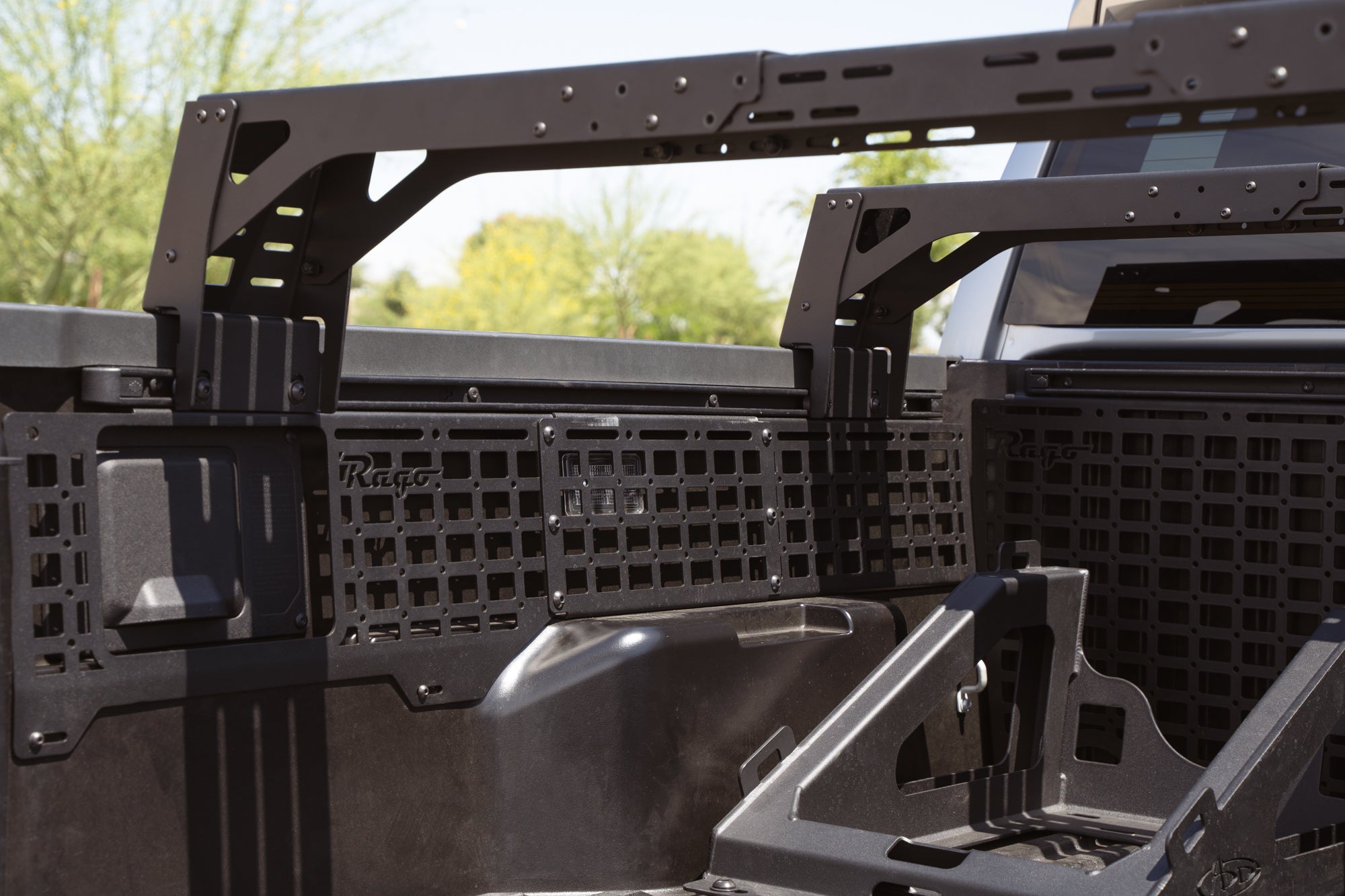 Mounting to bed rail with Universal Truck Bed Rack Cargo Rails