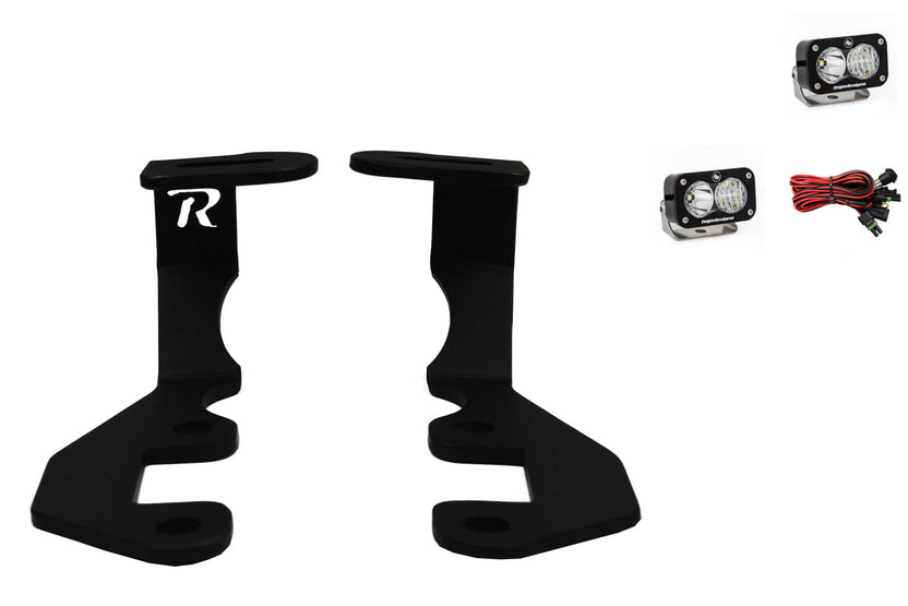 2015-2022 Chevy Colorado/GMC Canyon Low Pro Ditch Light Brackets | Baja S2 Pro Driving/Combo Bundle