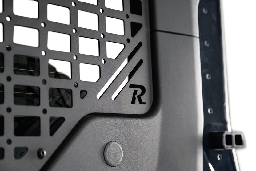 Precise window fitment on the 2022-2026 INEOS Grenadier Passenger Rear Door Window Molle Panel