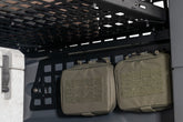 Pouches mounted to the Rear Window Molle Storage Panels for the 2022-2026 INEOS Grenadier
