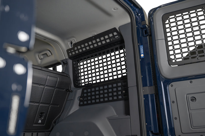 Passenger side Installed Rear Window Molle Storage Panel for the 2022-2026 INEOS Grenadier