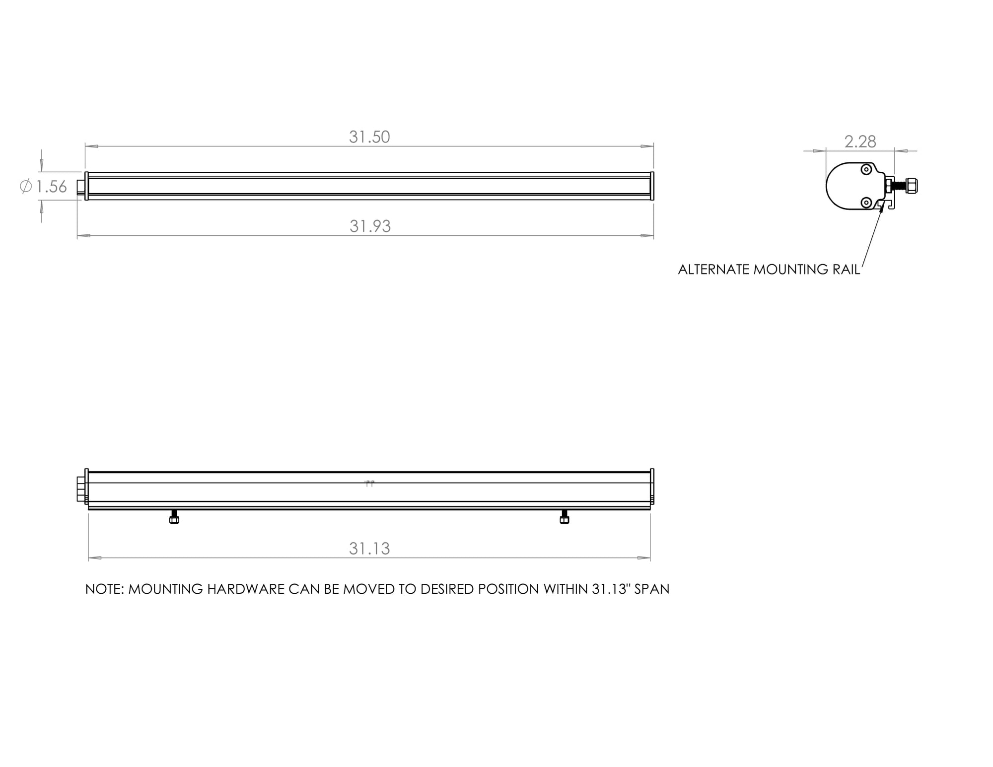 RTL, 30" Light Bar