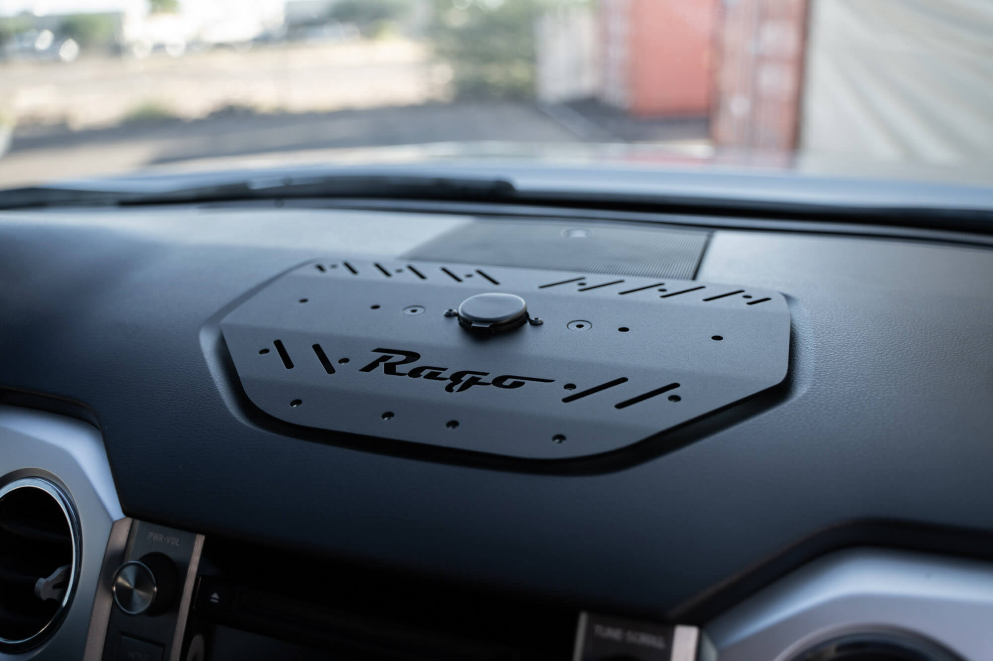 2nd Gen Toyota Tundra Modular Dash Digital Device Mount, Interior view showing clean fitment