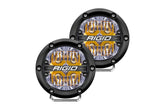 Rigid 360-Series 4 Inch LED Off-Road Drive Beam Amber Backlight Pair