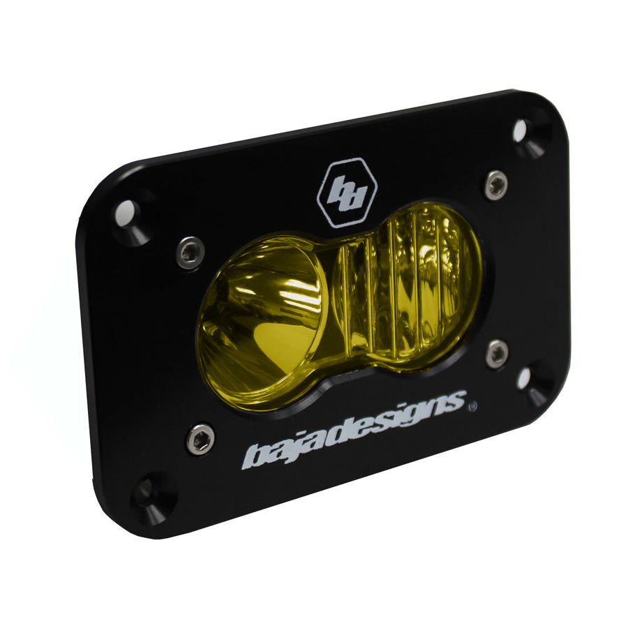 Baja Designs S2 Sport, LED Driving/Combo, Amber, Flush Mount