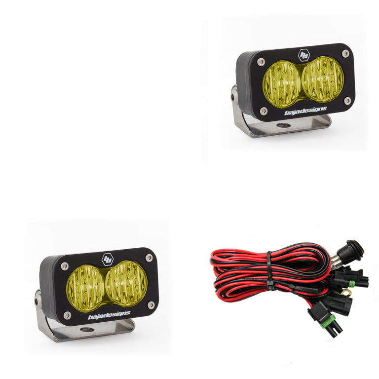 Baja Designs S2 Sport Pair Wide Cornering LED Amber - Rago Fabrication