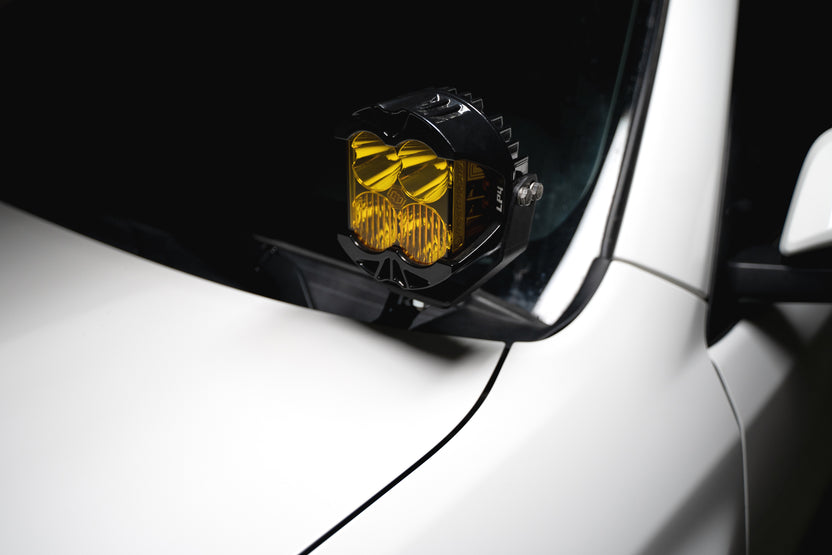 5th Gen Toyota 4Runner Ditch Light Brackets, holding Baja Designs light