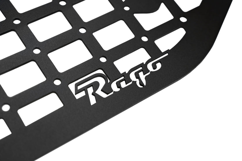 5th Gen Toyota 4Runner Exterior Molle Storage Panel, cut Rago logo pictured